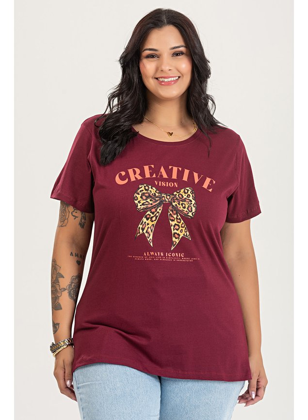 3159 t shirt de algodao verao 2025 plus size estampada creative