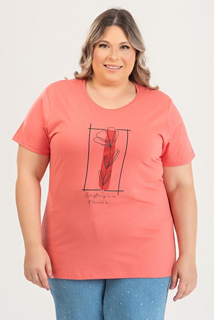 3160 t shirt de algodao verao 2025 plus size estampada everting 6
