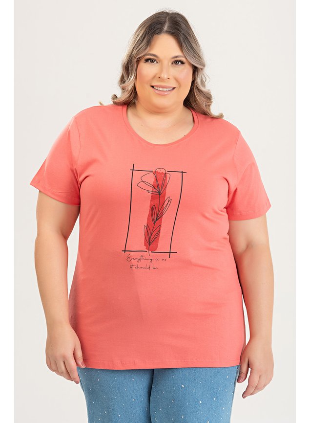 3160 t shirt de algodao verao 2025 plus size estampada everting 6