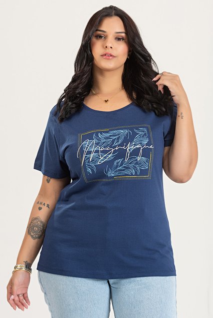 3153 t shirt de algodao verao 2025 plus size estampada maginifique 5