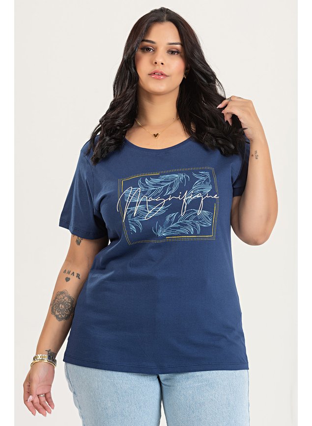 3153 t shirt de algodao verao 2025 plus size estampada maginifique 5