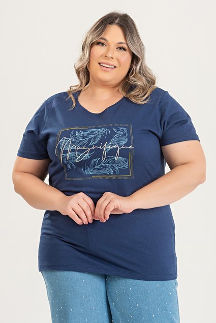3152 t shirt de algodao verao 2025 plus size estampada maginifique 11