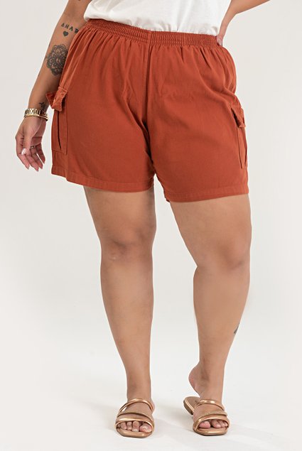 2835 bermuda de sarja feminina plus size 12