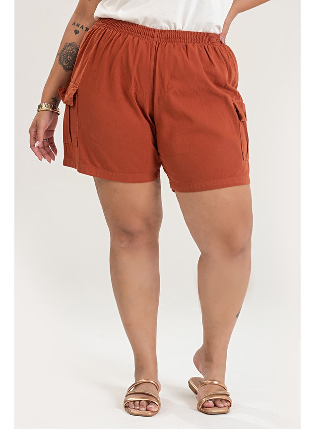 2835 bermuda de sarja feminina plus size 12
