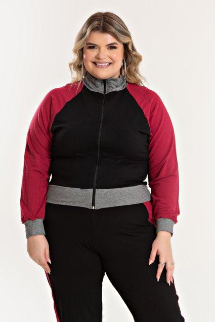 3193 jaqueta plus size moletinho jaqueta moletom feminina jaqueta esporte plus size molecotton molecoton 6