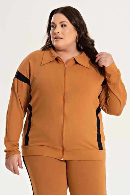 3174 jaqueta plus size moletinho 8