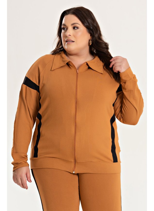 3174 jaqueta plus size moletinho 8