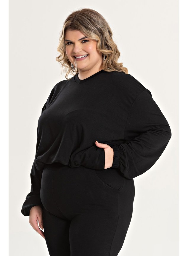 3185 blusa moletinho plus size casaquinho plus size busa com bolso moleinho moletom 7