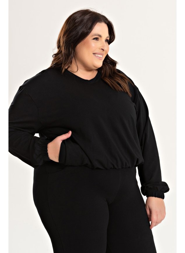 3175 clusa de moletinho plus size blusa com bolso blusa plus siza blusa preta blusa verde 8