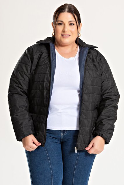 3198 jaqueta dupla face plus size jaqueta bomber plus size 6