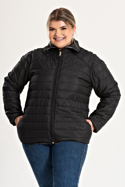 3199 jaqueta feminina plus size bomber dupla face micro fibra 20