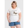 T-shirt Feminina Plus Size 100% Algodão Estampada 