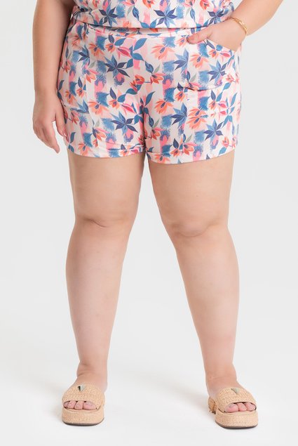 3210 shorts malha fria estampado plus size 1